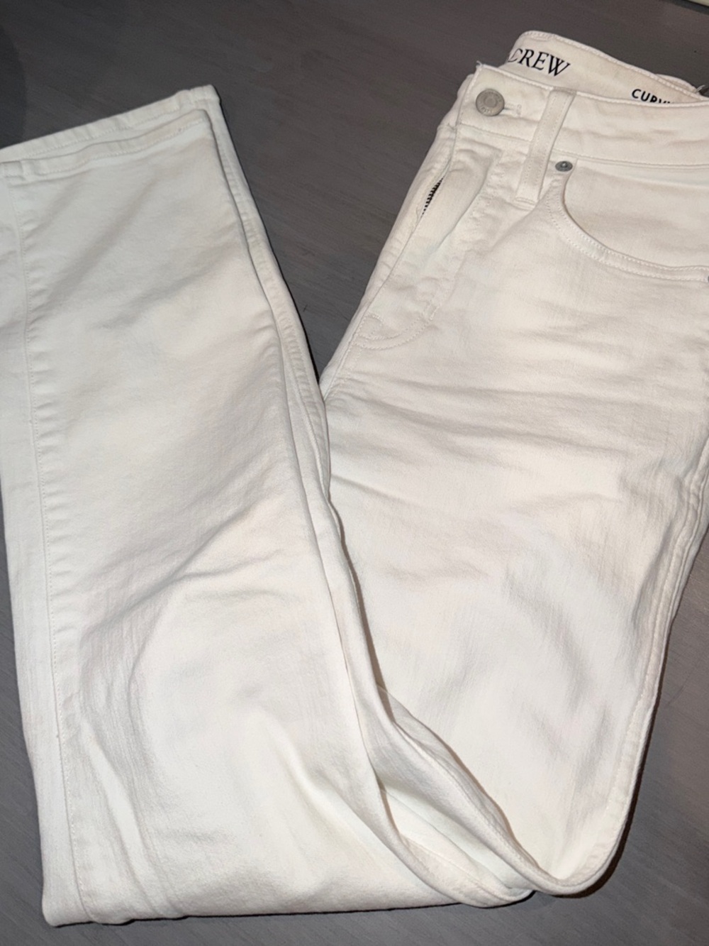 J. Crew Women's White Skinny Jeans